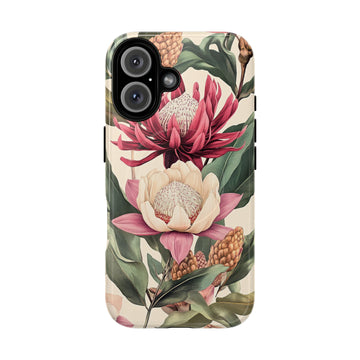 Pink Exotic Flower MagSafe iPhone Case