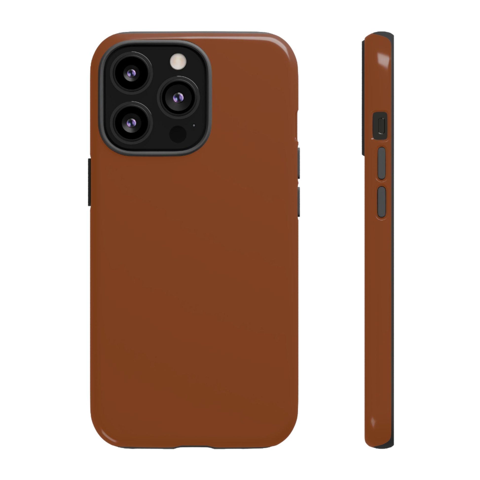 Chocolate Brown iPhone Case - YOONIG