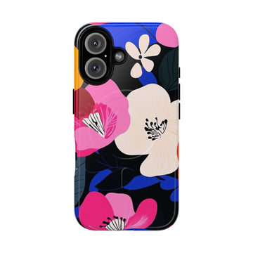 Fluorescent Floral MagSafe iPhone Case