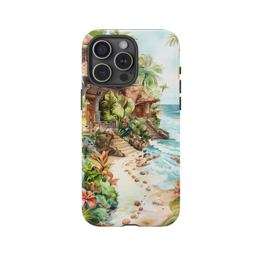 Tropical Balinese Village - iPhone Case