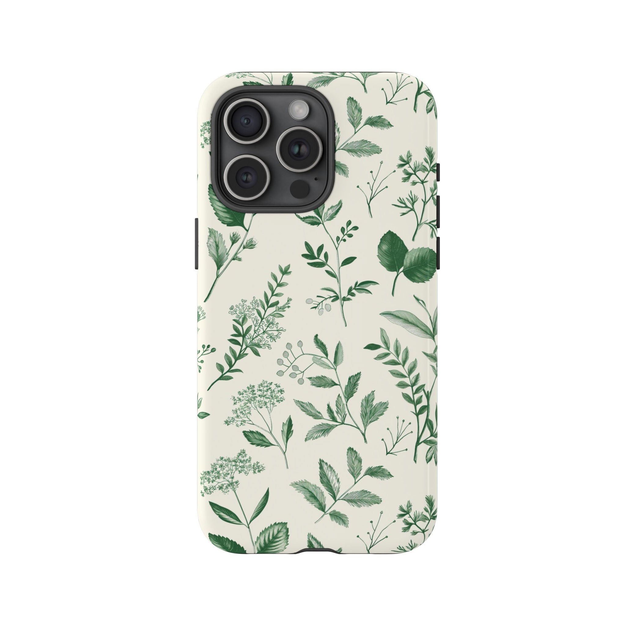 Sage Green Botanical Floral - iPhone Case